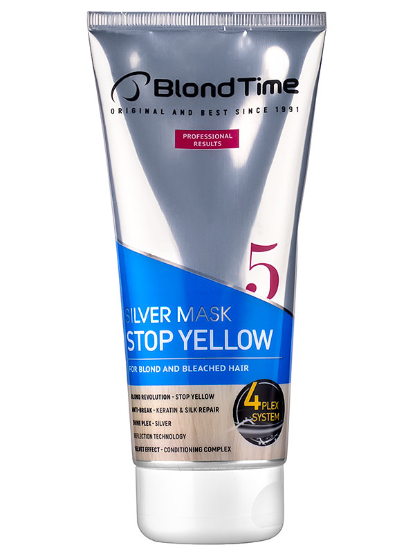 Masca argintie Stop Yellow Blond